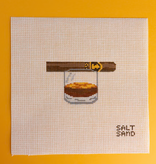 Canvas BOURBON AND CIGAR  SSD156   4X2.25"