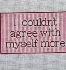 Canvas I COULDN'T AGREE WITH MYSELF MORE  PJS101