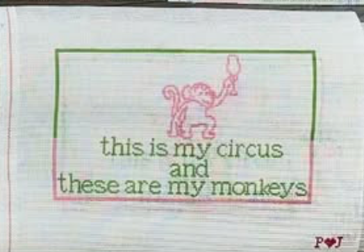 Canvas MY CIRCUS..MY MONKEYS  PSJ108