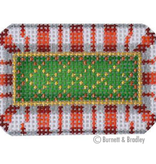 Canvas SANTA SLEIGH SET - CANDY CANE   BB3209  2.5X1.5"  INCLUDES SLED