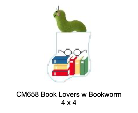 Canvas BOOK LOVER WITH BOOKWORM  CM658