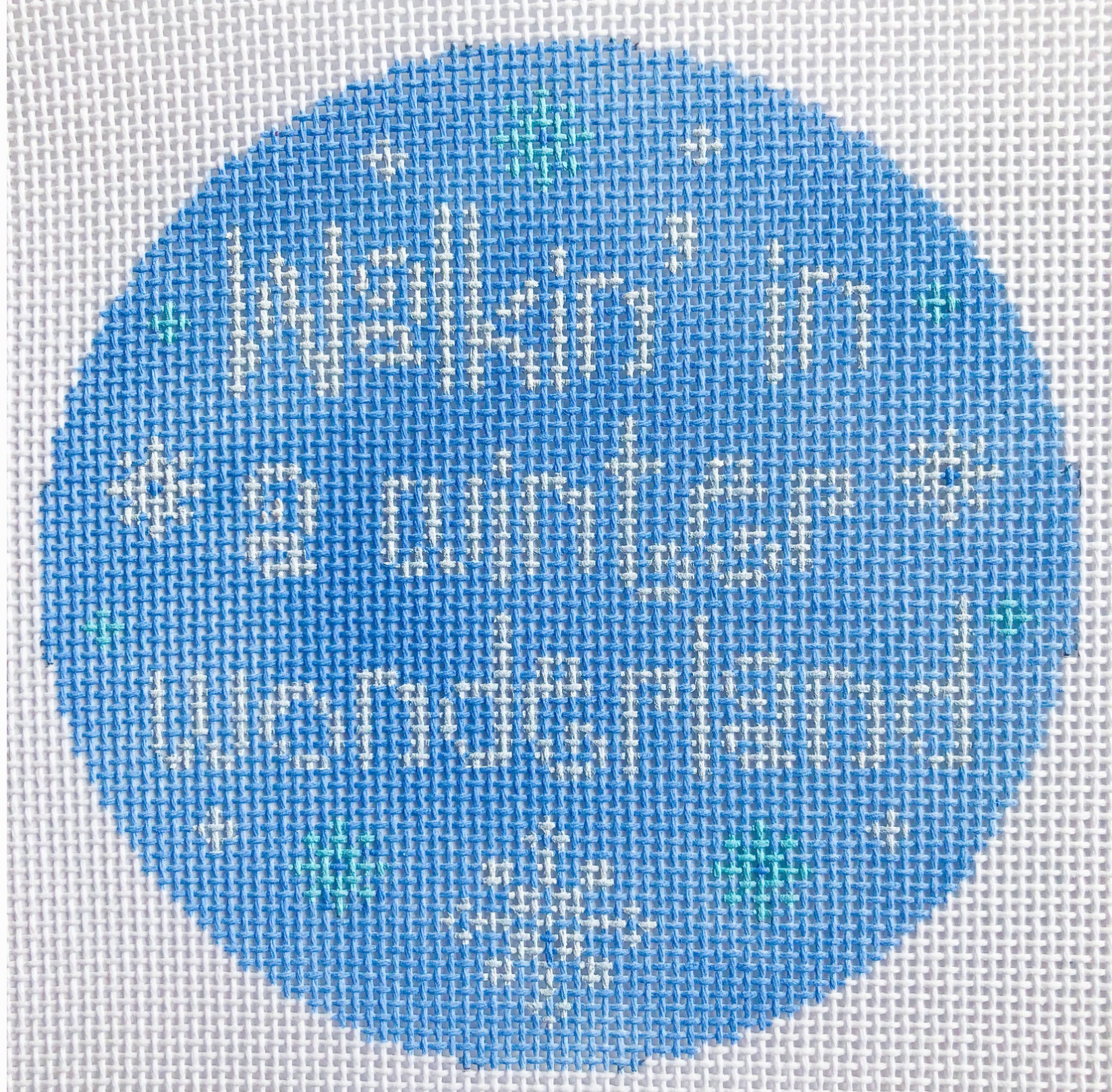 Canvas WALKIN' IN A WINTER WONDERLAND  SR78  4"ROUND