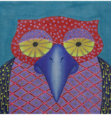 Canvas BLUE BEAK    ZE933  9X7"