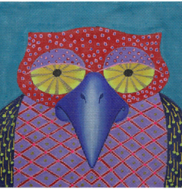 Canvas BLUE BEAK    ZE933  9X7"
