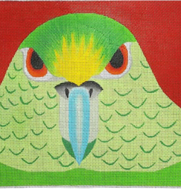 Canvas PARAKEEK  OR  AFRICAN PARROT    ZE598  8.75X6.75"