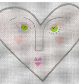 Canvas SWEET HEART    ZE704  5.5X5"