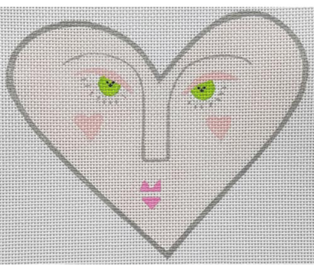 Canvas SWEET HEART    ZE704  5.5X5"