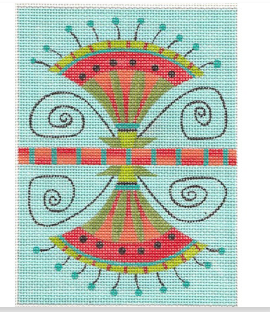 Canvas LOTUS NEEDLE CASE/WALLET   ZE393   4.5X6"