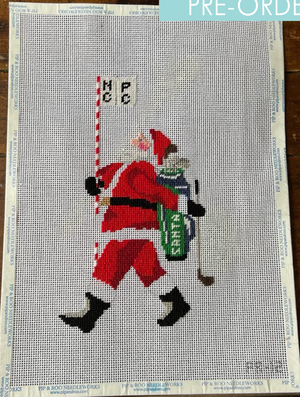 Canvas SANTA - GOLFER  PR219