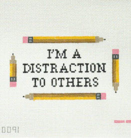 Canvas I'M A DISTRACTION TO OTHERS   FAS91    3.8X6.50"