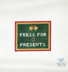 Canvas PRESS FOR PRESENTS  SLS  3.7X4.5"