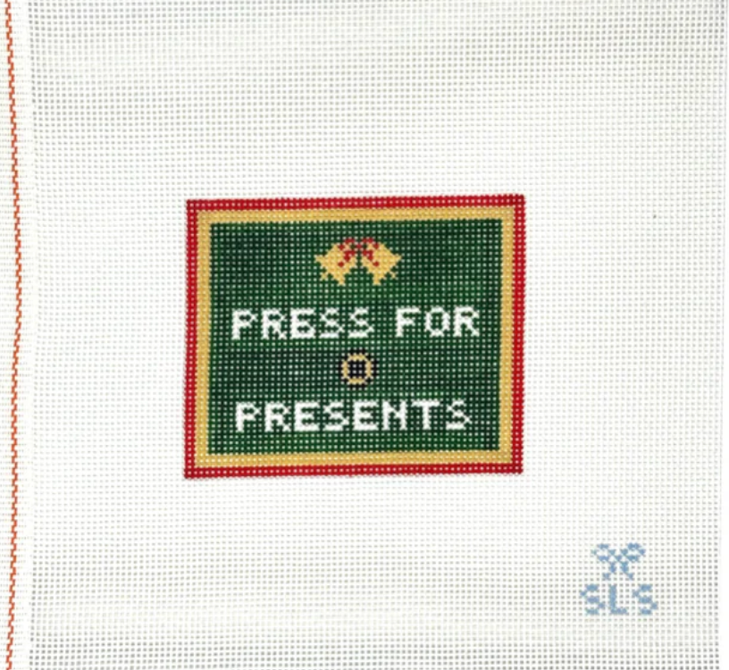 Canvas PRESS FOR PRESENTS  SLS  3.7X4.5"