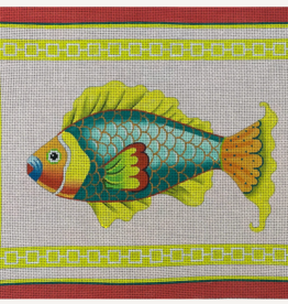 Canvas BLUE FISH  AN157   16X12"