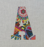 Canvas COLORS OF PRAISE 6" LETTER -   A      CAN ORDER IN ANY LETTER