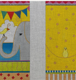 Canvas ELEPHANT AND BIRD  EYE GLASS CASE    EY189