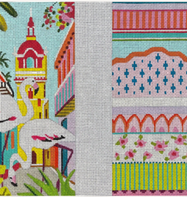 Canvas TROPICAL  FLAMINGO EYE GLASS CASE    EY250