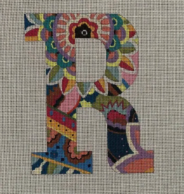 Canvas COLORS OF PRAISE 6" LETTER -   R      CAN ORDER IN ANY LETTER