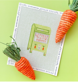 Canvas LETTERS TO SOME BUNNY   SS0147   INCLUDES STITCH GUIDE