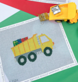 Canvas CHRISTMAS DUMP TRUCK OF PRESENTS   SS0212A     INCLUDES STITCH GUIDE