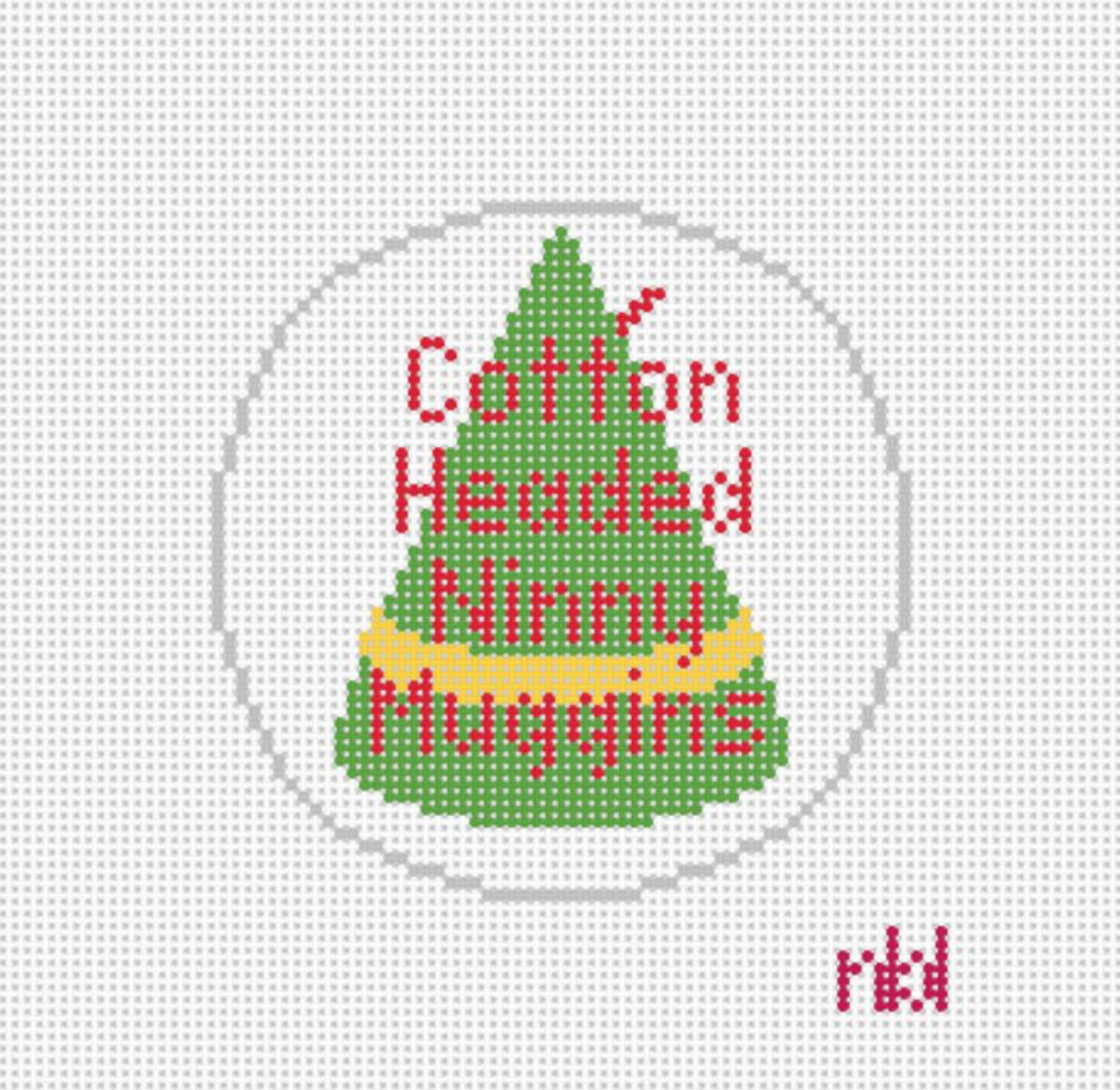 Canvas COTTON HEADED NINNY MUGGINS    2046NBL    3"ROUND