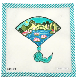 Canvas MARQUIN'S GIVERNY FAN   6.5X6.5"