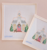 Canvas CHRISTMAS VILLAGE - CHURCH   4.25X4.5"