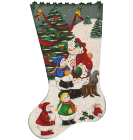 Canvas SNOWMAN SANTA - RIGHT KICK VERSION  353