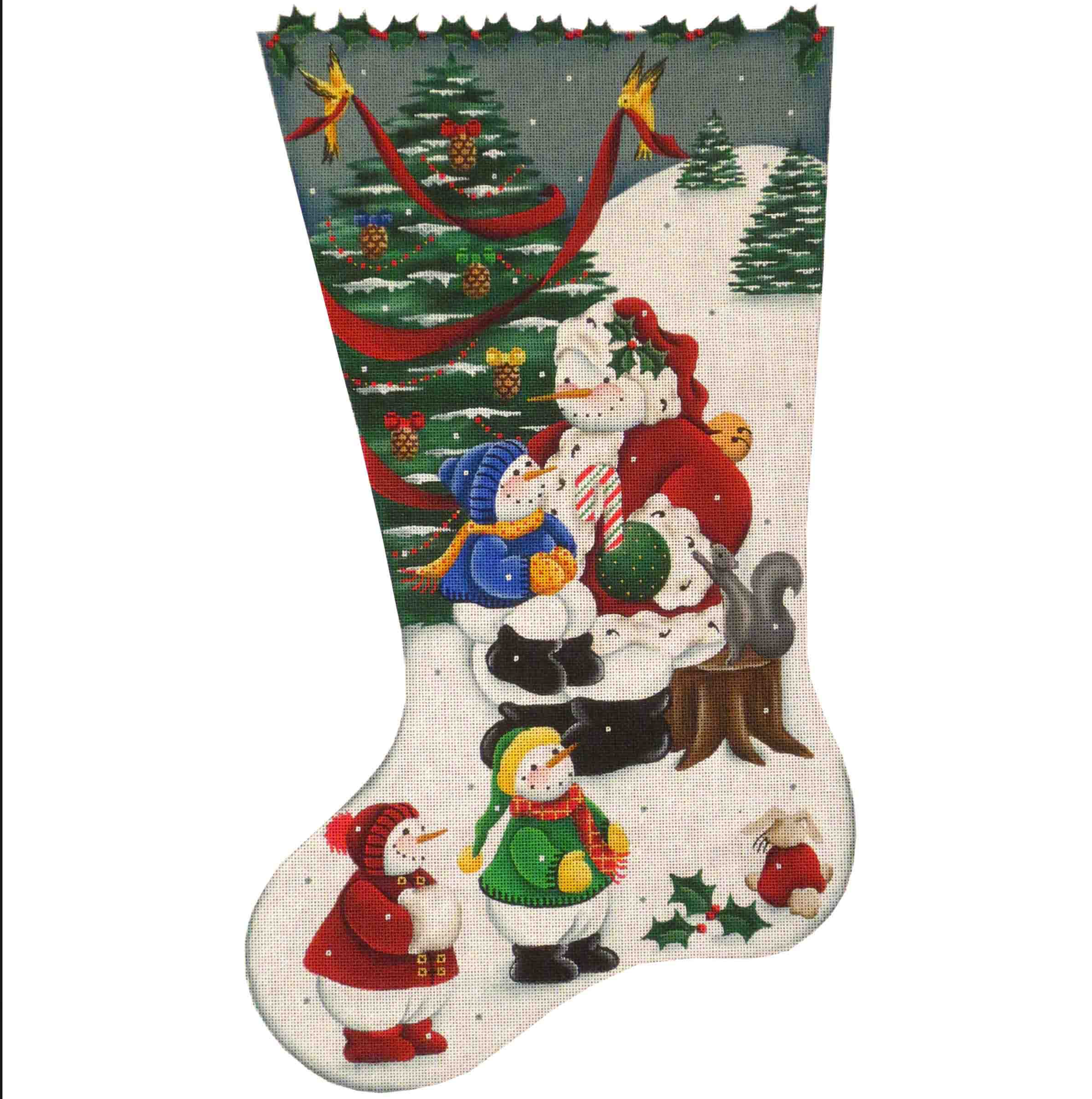 Canvas SNOWMAN SANTA - RIGHT KICK VERSION  353