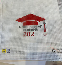 Canvas GRADUATION CAP - ALABAMA   G88    3.5X3"