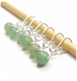 Accessories INFINITY BEADED RING MARKERS - MEDIUM GREEN AVENTURINE