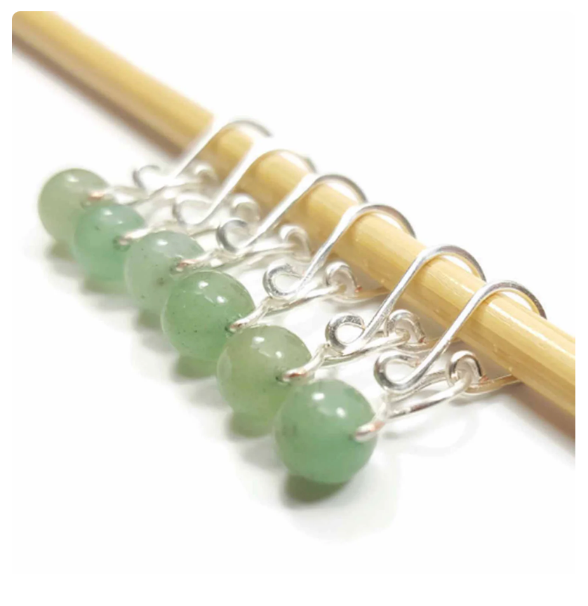 Accessories INFINITY BEADED RING MARKERS - MEDIUM GREEN AVENTURINE