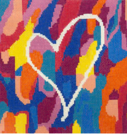 Canvas COLORS OF LOVE  JT211  8.5X8.5"