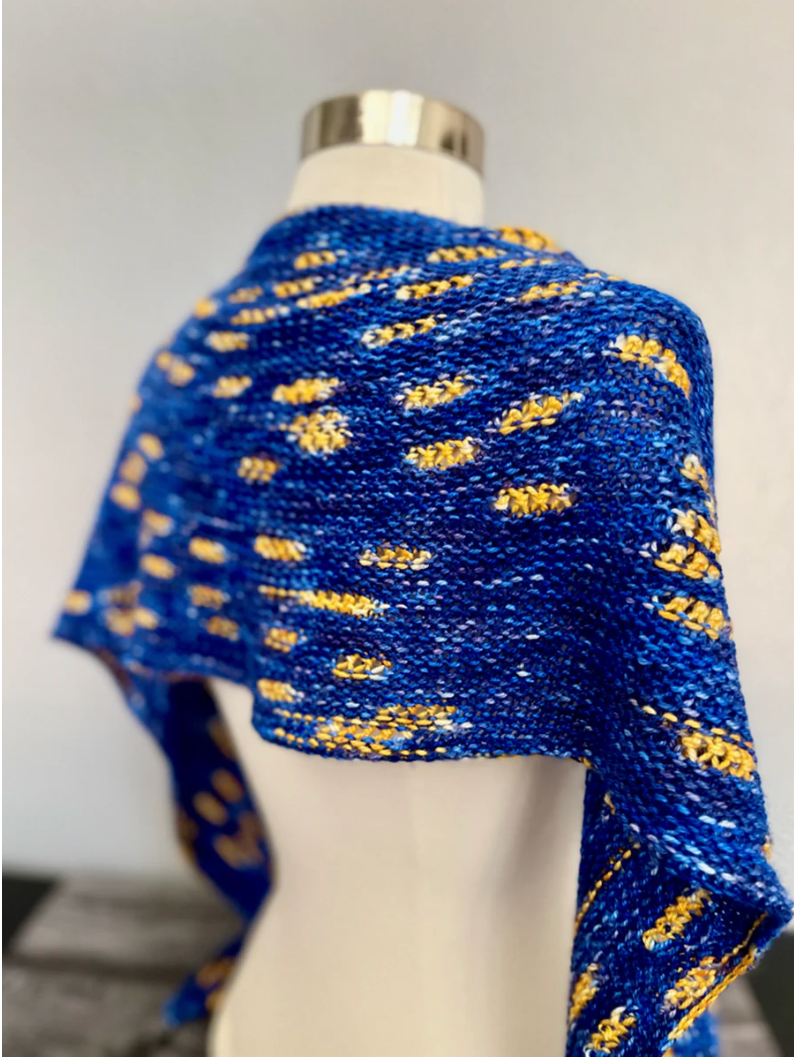 Yarn DATE NIGHT CRESCENT SHAWL KIT - BAAH ASPEN ASSIGNED POOLING
