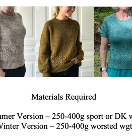 Class MAGNOLIA SUMMER SWEATER  KAL  JUNE 8, 2025