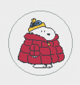 Canvas SNOOPY PUFFER COAT  WINTER3     5"ROUND
