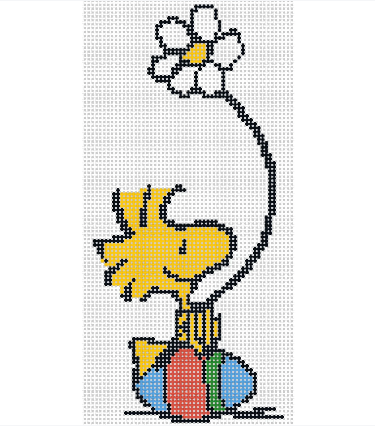 Canvas WOODSTOCK  ON EASTER EGG  EAST3   2.7x6"