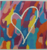 Canvas COLORS OF LOVE  JT211  8.5X8.5"
