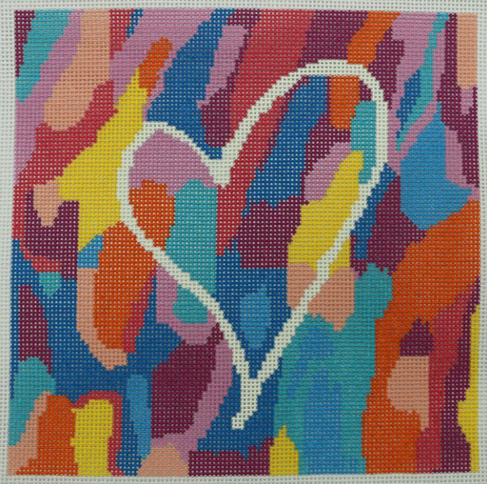 Canvas COLORS OF LOVE  JT211  8.5X8.5"