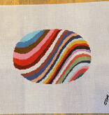 Canvas GROOVY WAVES OVAL  RR220   6X4.25"