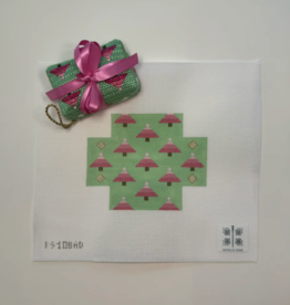 Canvases PINK  TREES   3-D PACKAGE  -  WITH STITCH GUIDE 108AD  3X2X1"