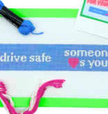 Canvas DRIVE SAFE SOMEONE LOVES YOU FOB  LLN025