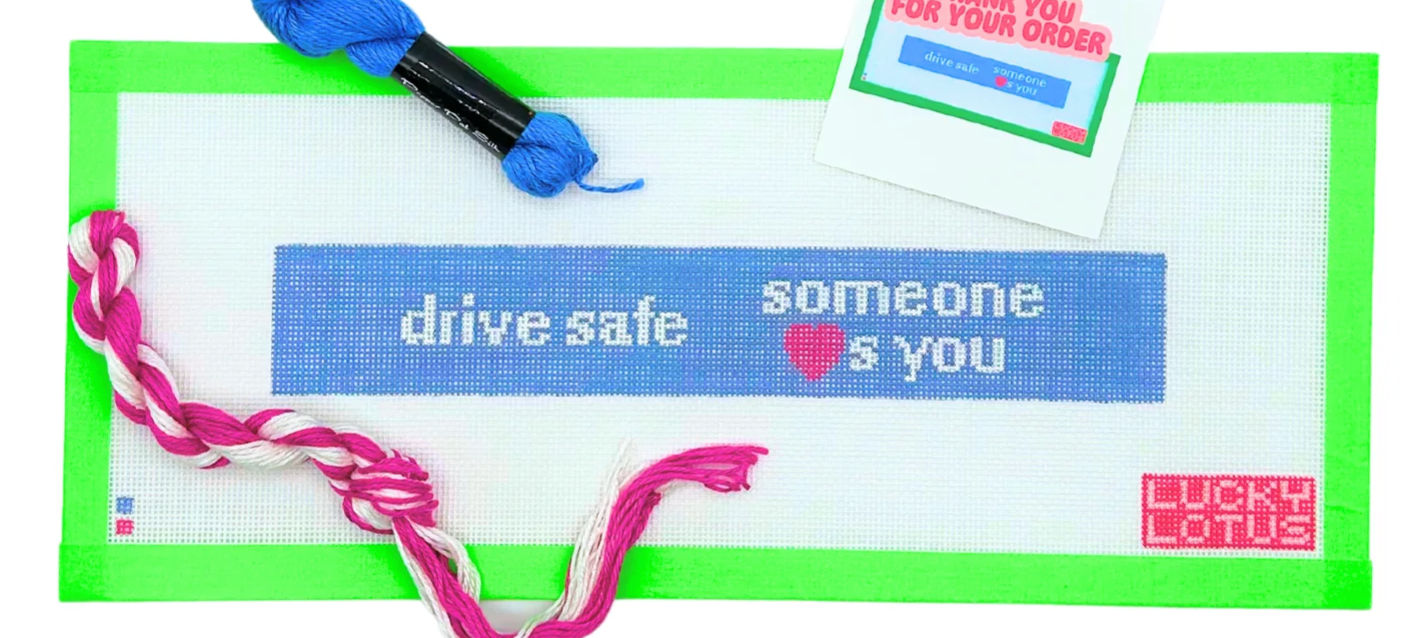 Canvas DRIVE SAFE SOMEONE LOVES YOU FOB  LLN025