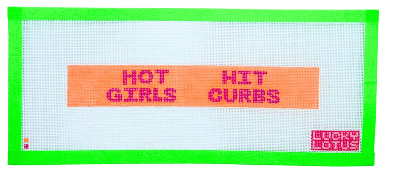 Canvas HOT GIRLS HIT CURBS FOB  LLN017