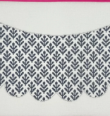 Canvas LAMPSHADE - INDIGO IVY   P&PSS2   14X16"