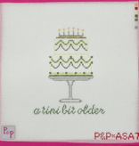 Canvas 'TINI BIT OLDER CAKE   P&P*ASA7  4.5X5.5"