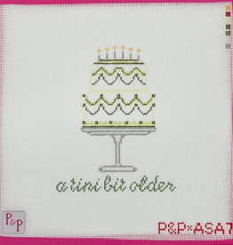 Canvas 'TINI BIT OLDER CAKE   P&P*ASA7  4.5X5.5"