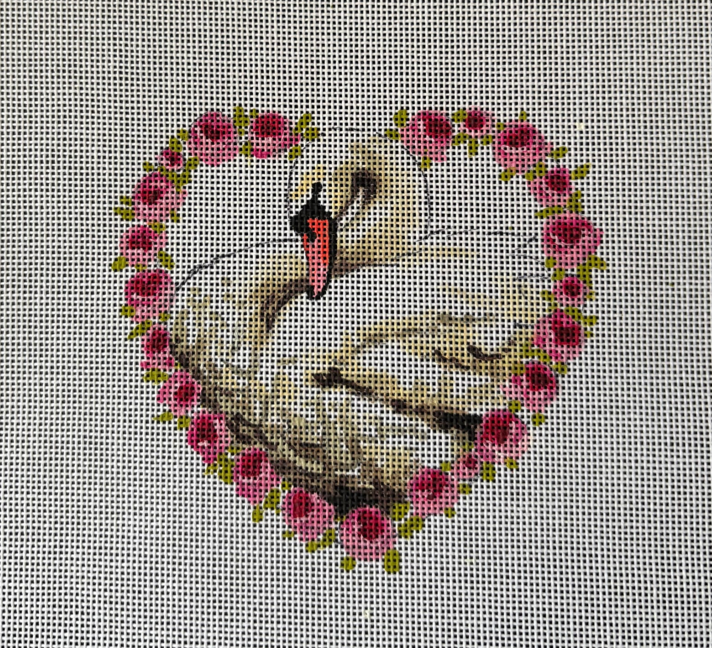 Canvas SWAN HEART  MC511  5X4.5"