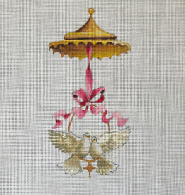 Canvas LOVEBIRDS  MC513  3.5X7"