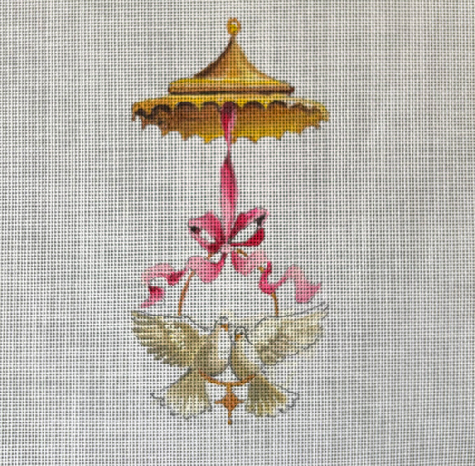 Canvas LOVEBIRDS  MC513  3.5X7"