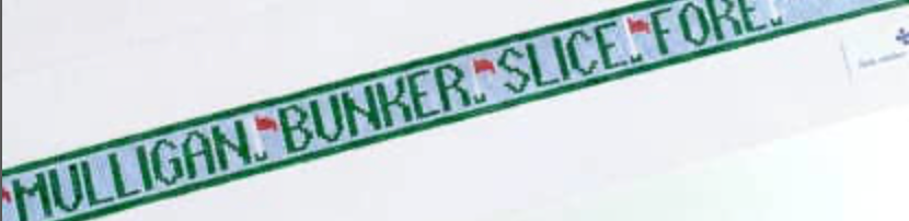 Canvas OPTIMIST GOLF TERMS BELT - BLUE